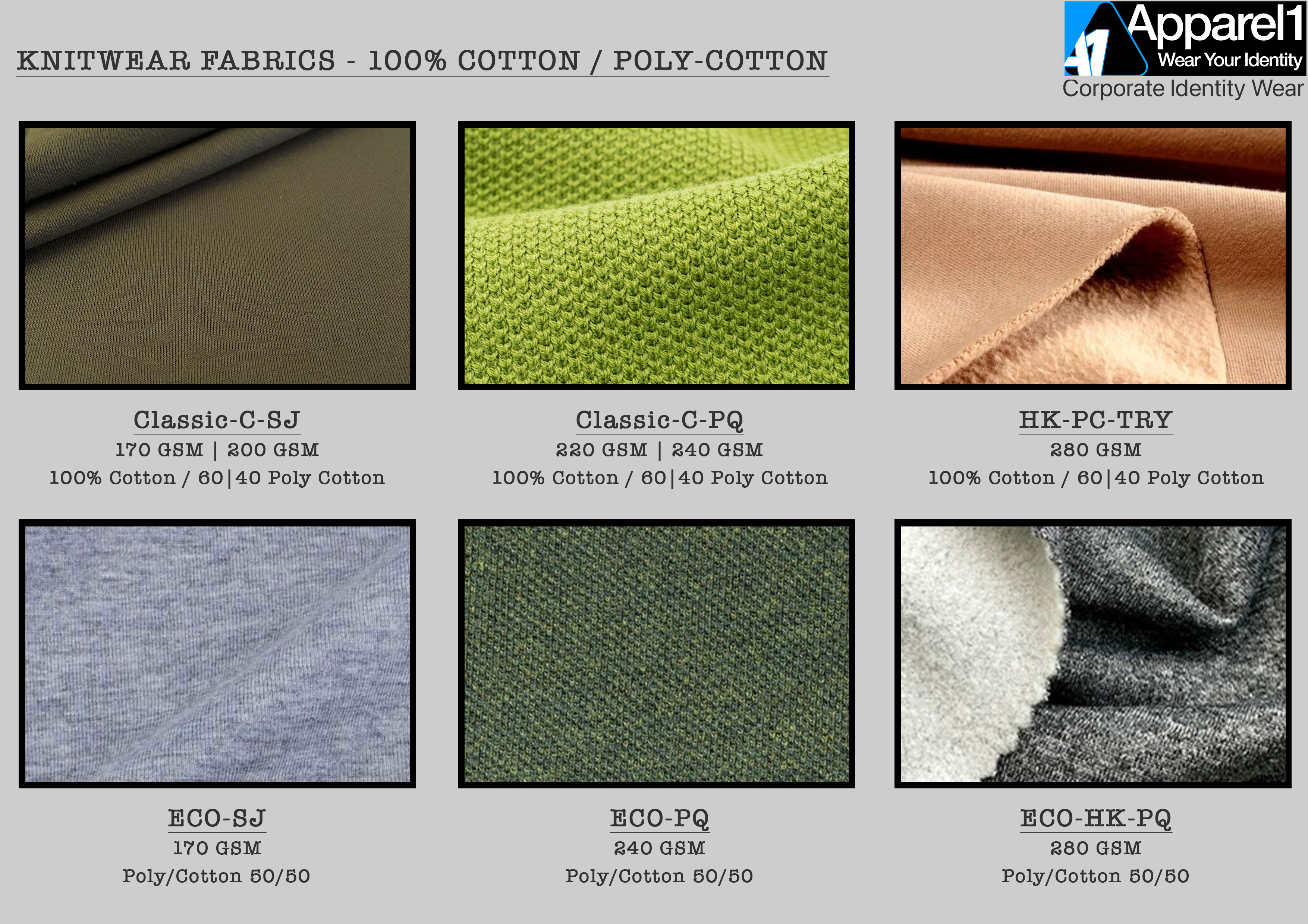 Cotton knitwear fabrics
