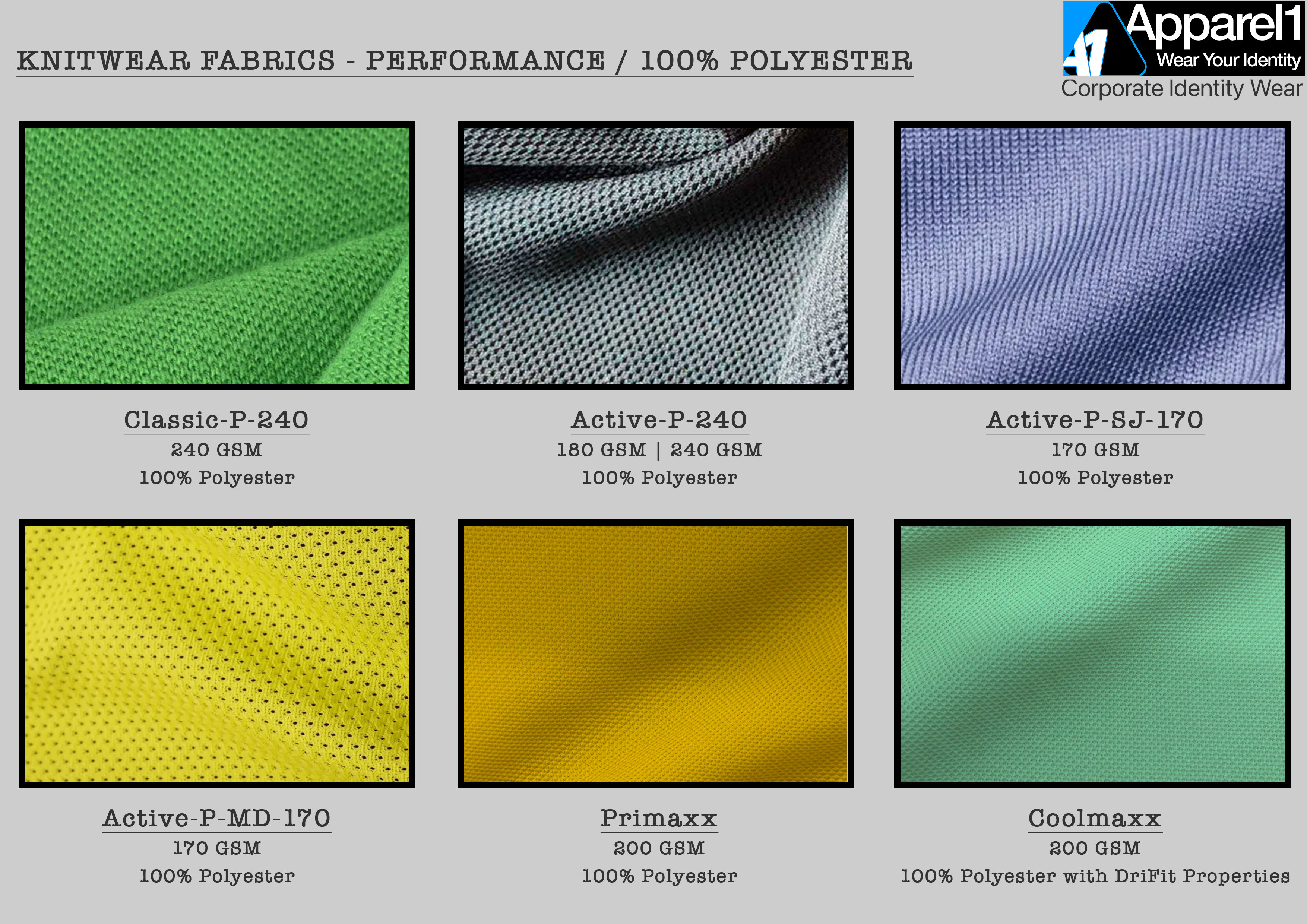 Performance polyester fabrics